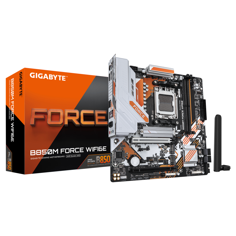 Placă Bază Gigabyte B850M FORCE WIFI6E AM5 mATX DDR5