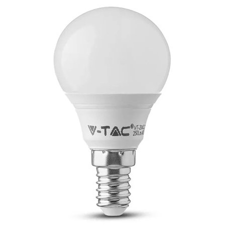 Bec LED E14 V-TAC 3.7W, Lumina Albă Rece