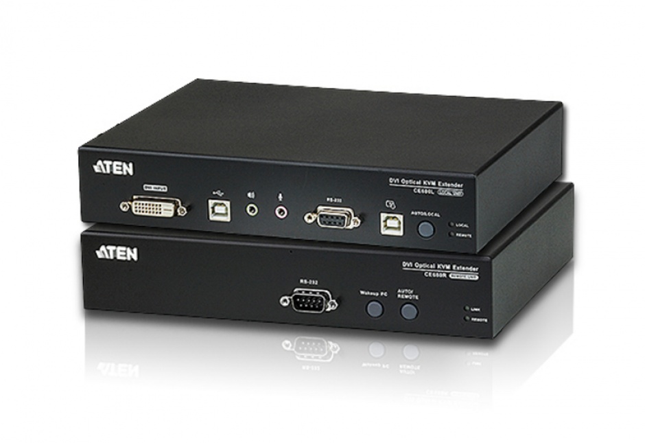 Extender KVM Optic DVI Aten CE680, 600m