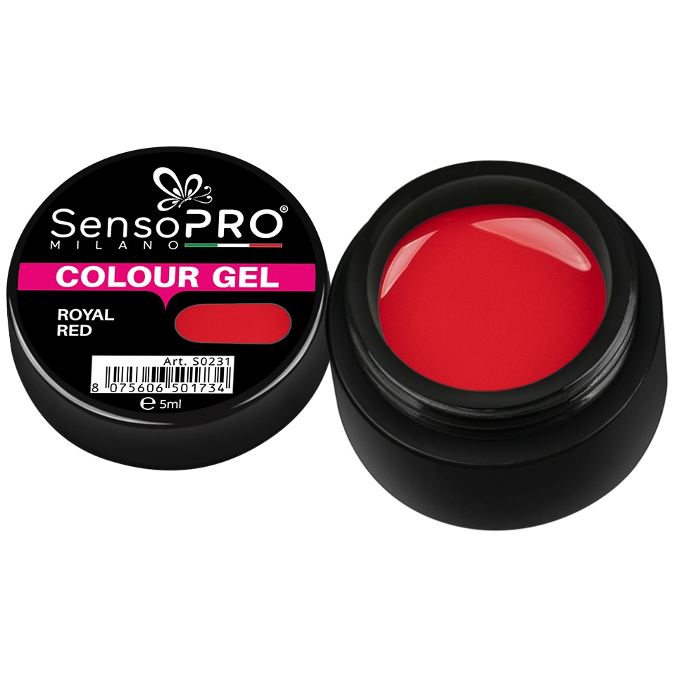 Gel UV Colorat Royal Red 5ml SensoPRO