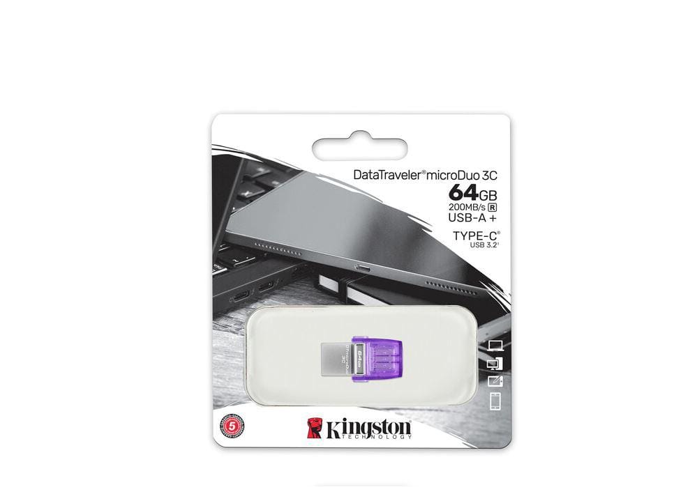 Memorie USB Kingston microDuo 3C 64GB Dual Type-C - imagine 4