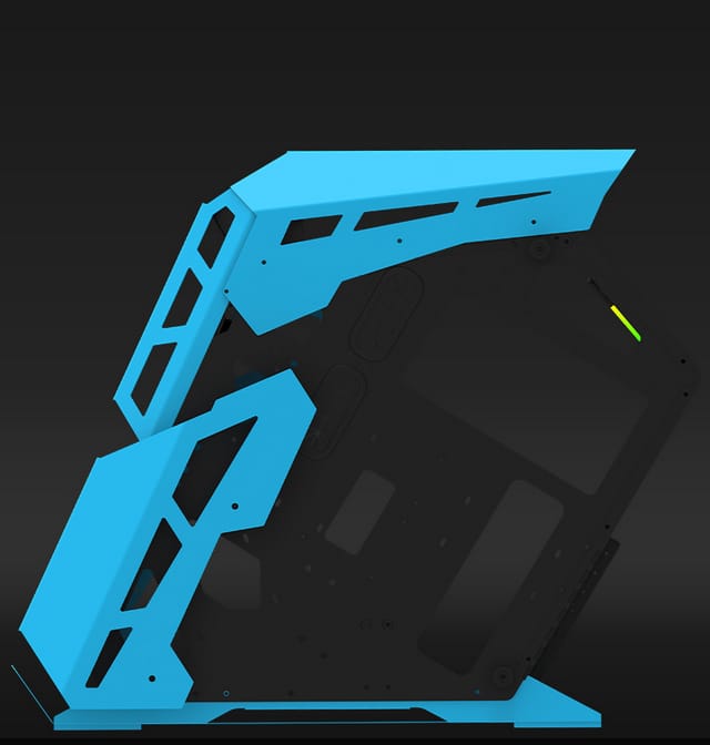 Carcasă Gaming Aqirys Procyon Mid Tower ARGB Albastru - imagine 4