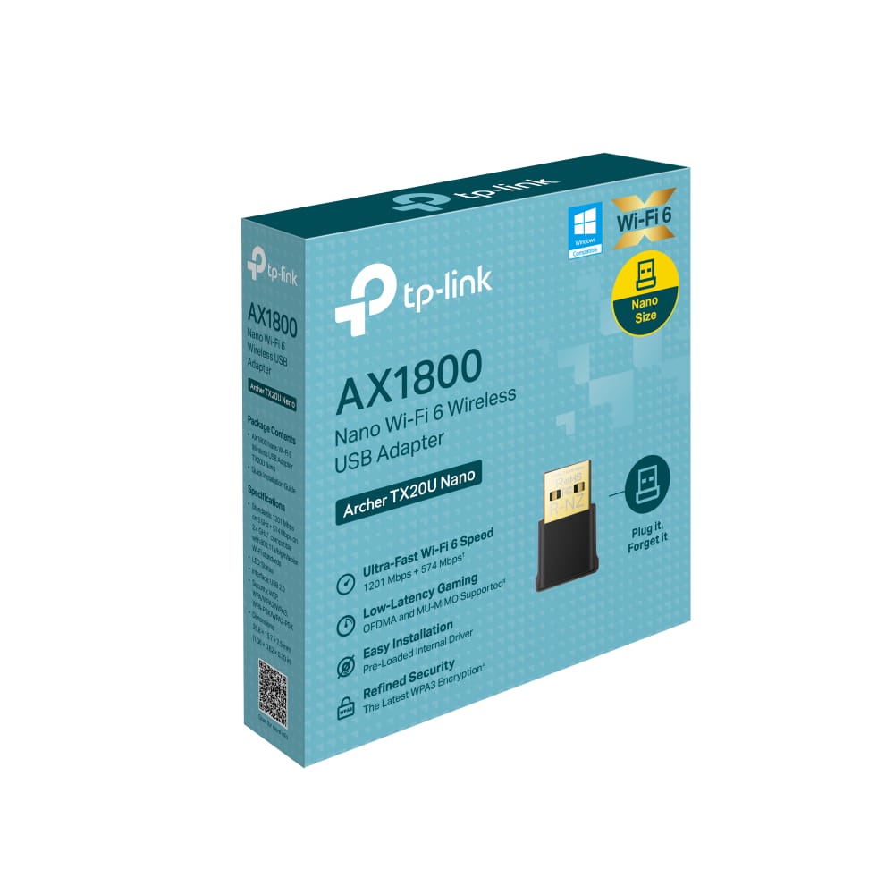 Adaptor Wireless TP-Link Archer TX20 Nano AX1800 Wi-Fi 6 USB - imagine 10