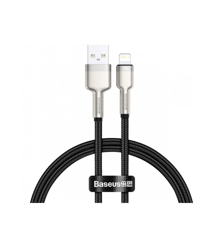 Cablu Lightning Baseus Cafule Metal 0.25m Incarcare Rapida 2.4A