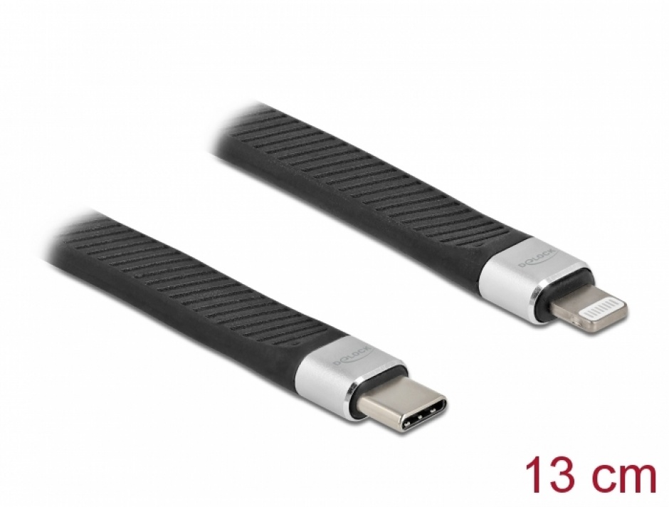 Cablu Delock FPC USB-C la Lightning, 13cm