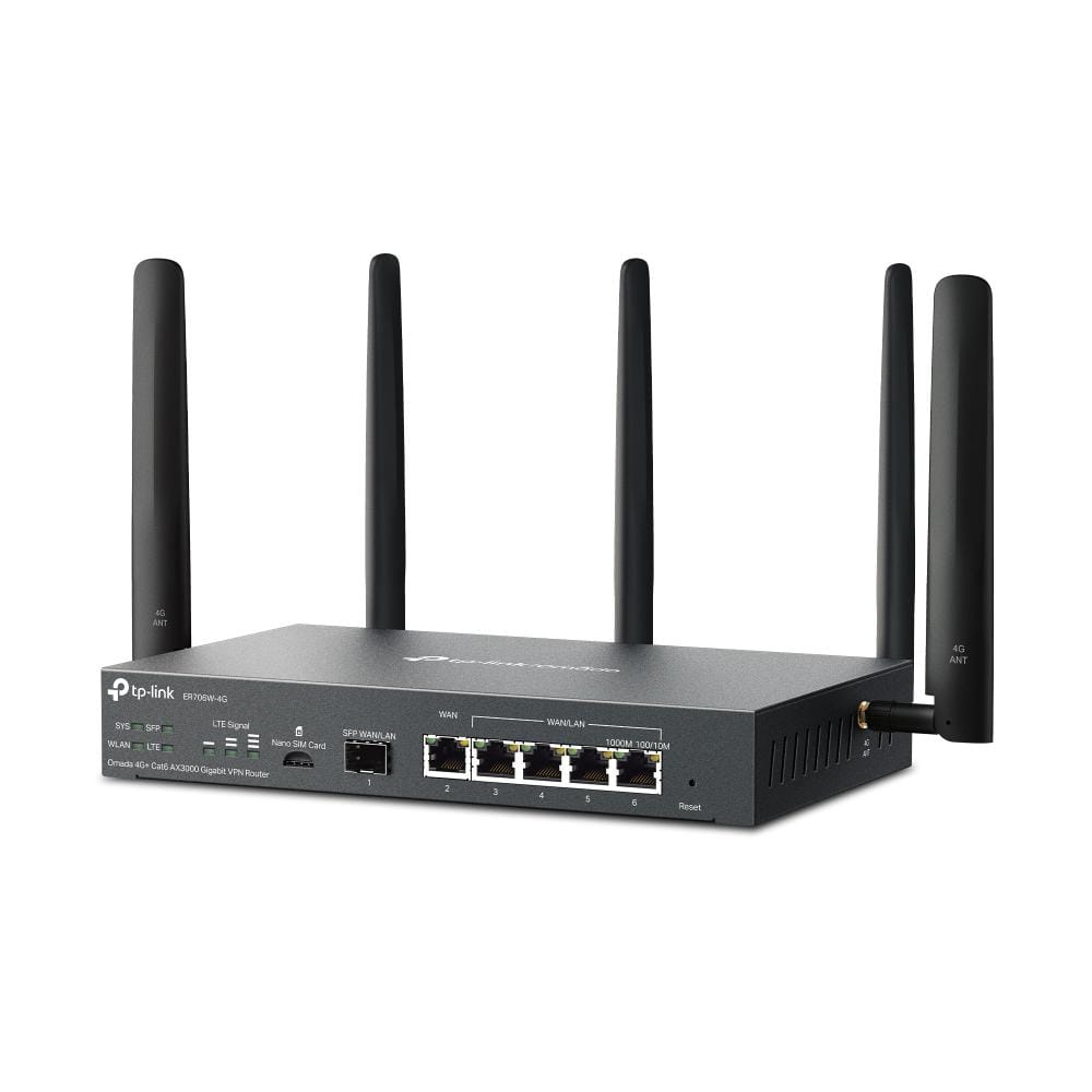 Router TP-Link ER706W-4G Omada Wi-Fi 6 VPN 4G+ Cat6 Gigabit - imagine 7