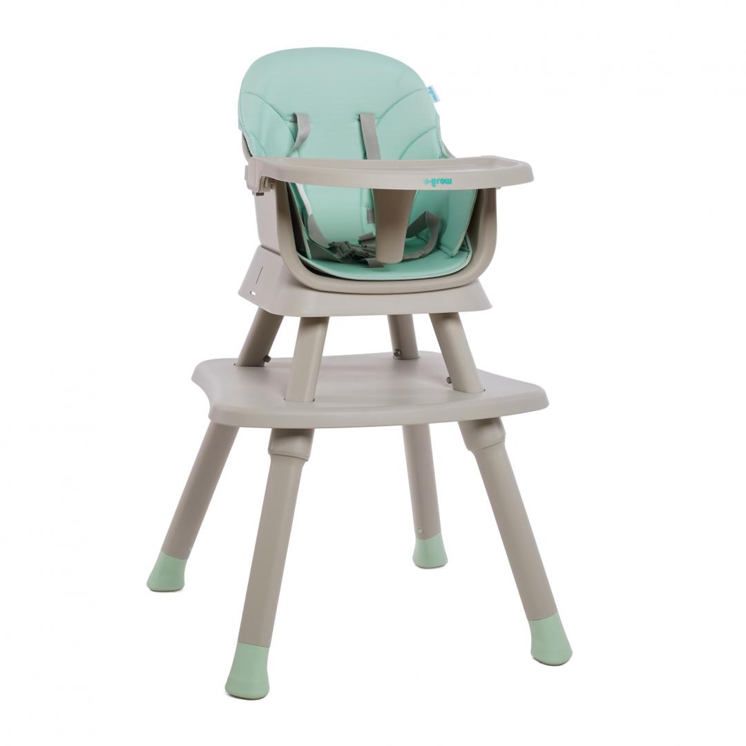 Scaun de Masa Bebe U-GROW Verde Menta | Multifunctional