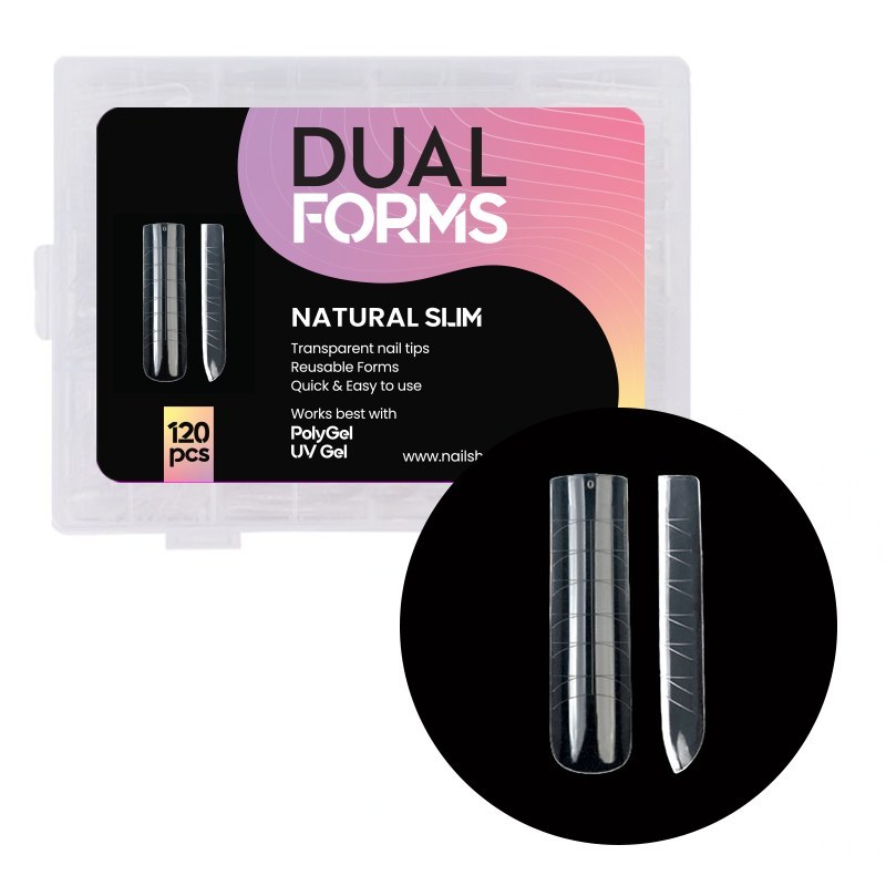 Tips Natural Slim Dual Forms 120 buc Nailshop