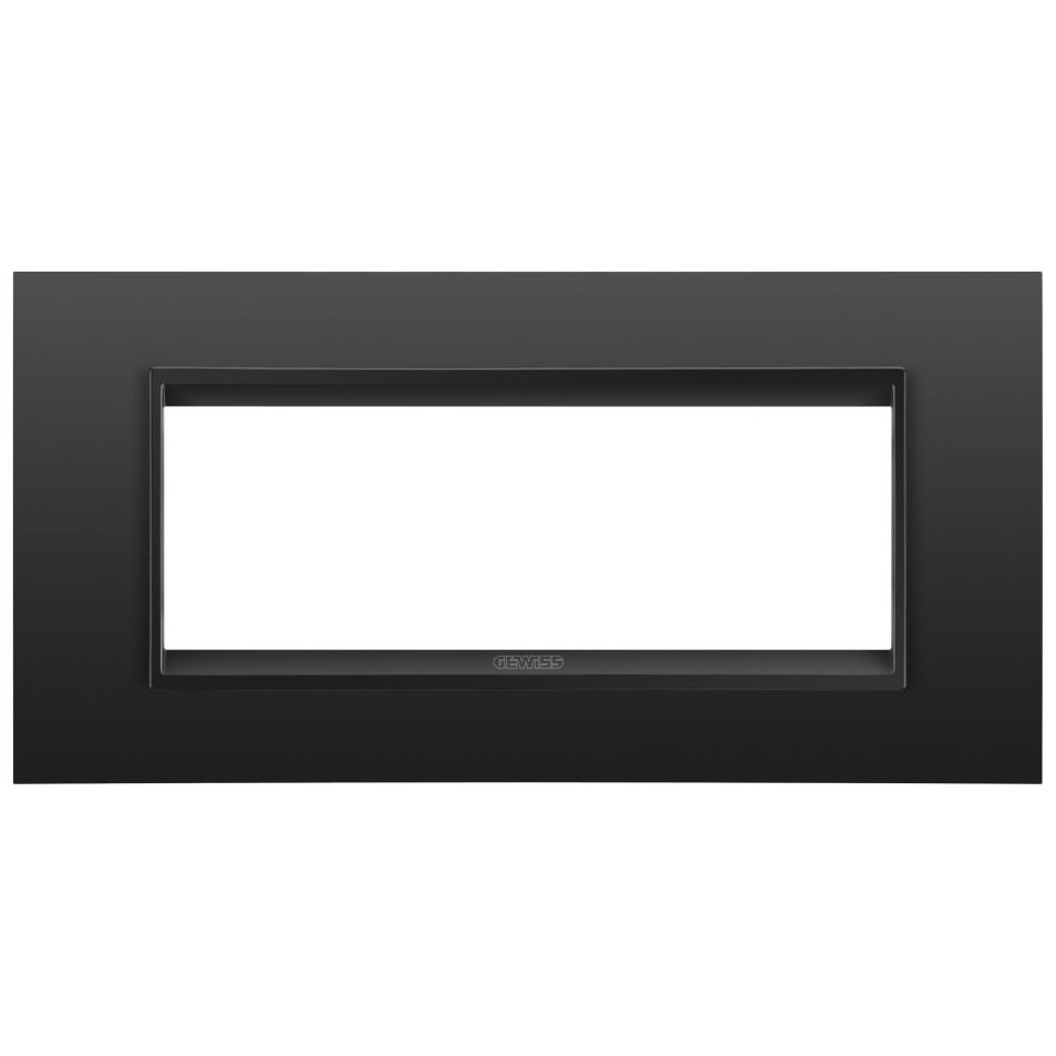 Rama 6 module Gewiss Chorus Lux Negru