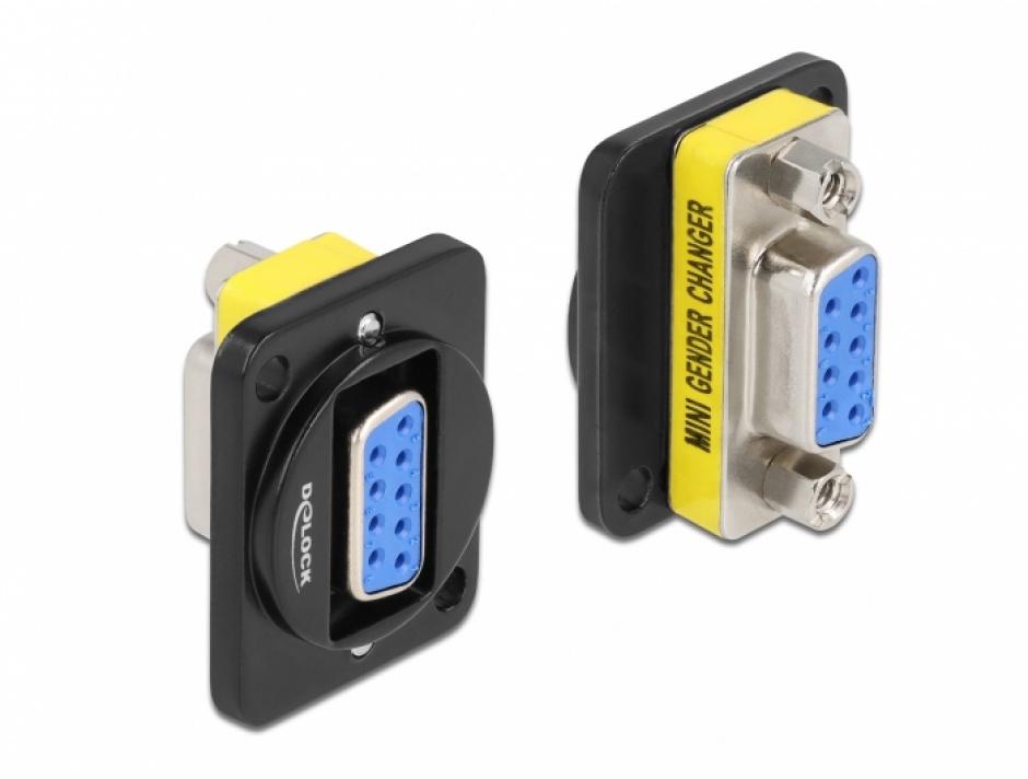 Modul Delock DB9 M-M pentru panou D-type
