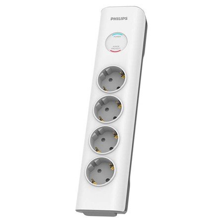 Prelungitor Philips Surge Protector 4 Prize, 2m