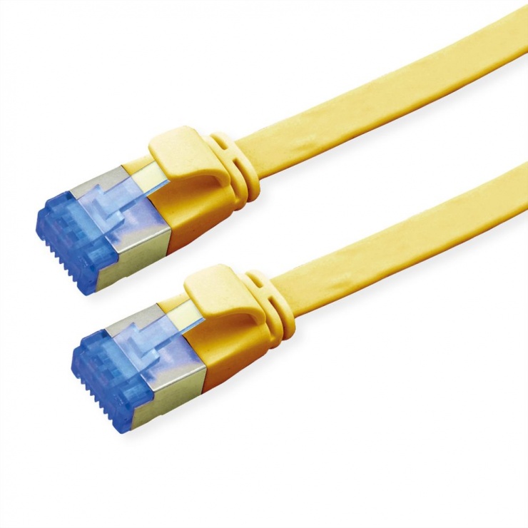 Cablu Flat FTP Cat.6A 3m Galben - Value