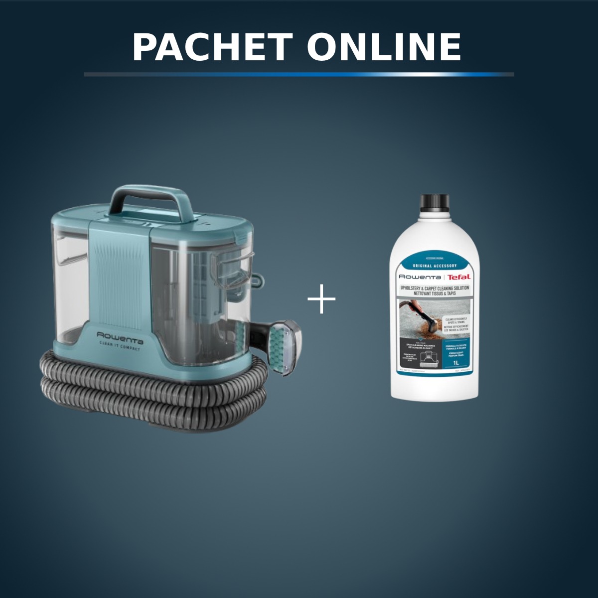 Rowenta Pachet Aspirator cu Spălare + Detergent