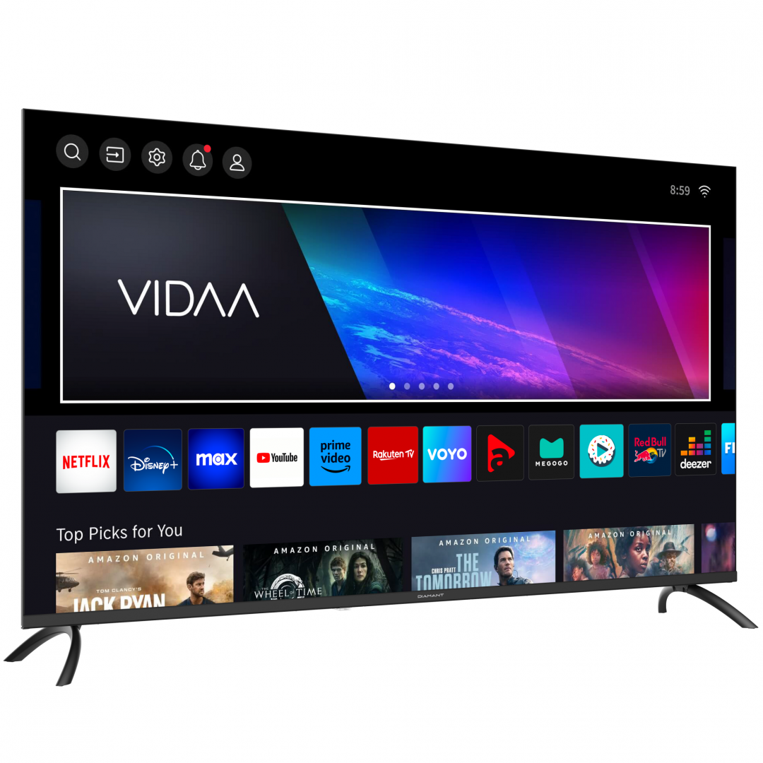Televizor LED Diamant 65" 4K UHD Smart TV VIDAA 164 cm - imagine 2