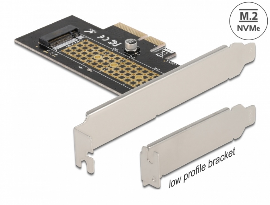 Adaptor PCI Express la NVMe M.2 Delock
