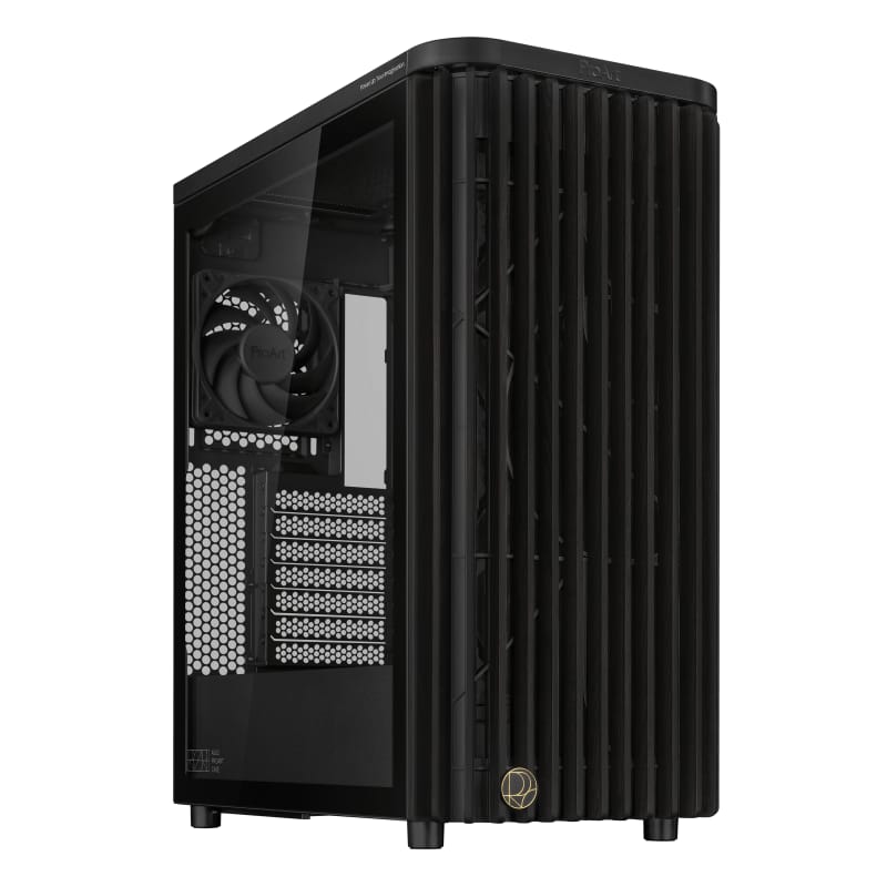 Carcasa ASUS ProArt PA401 Wood Edition Mid Tower ARGB Negru - imagine 2