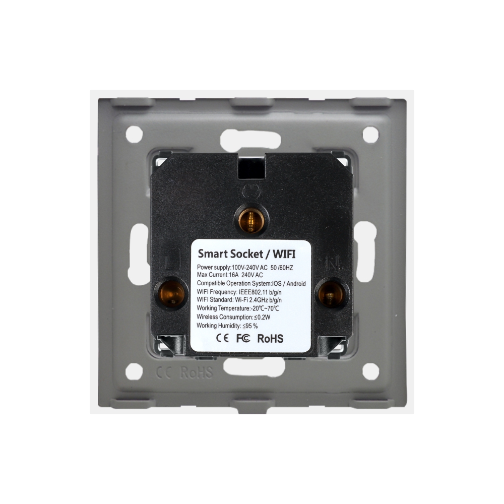 Priză Simplă Wi-Fi LUXION cu Ramă Sticlă - imagine 12