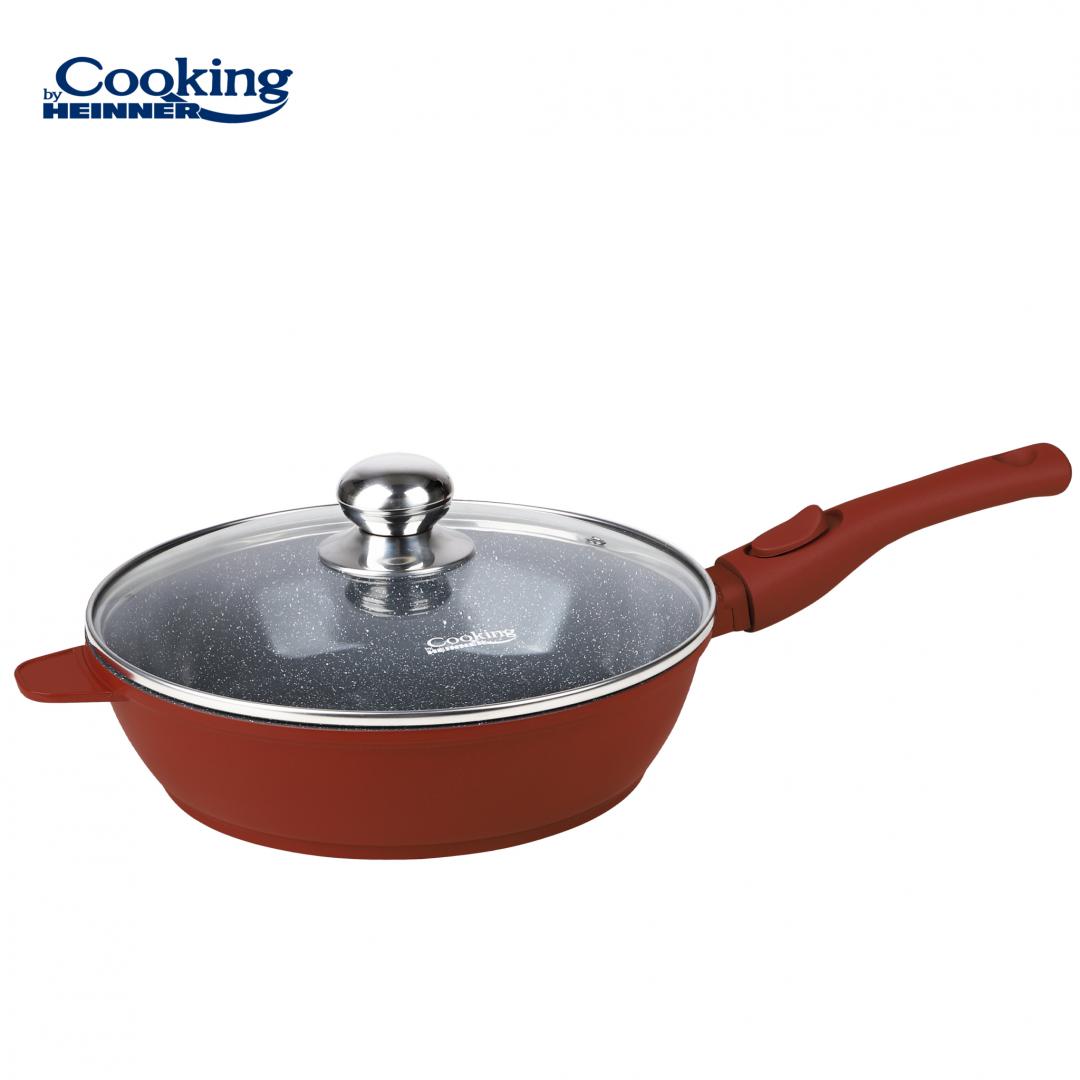 Tigaie Adâncă Heinner Calabria 26cm cu Capac - Aluminiu Premium