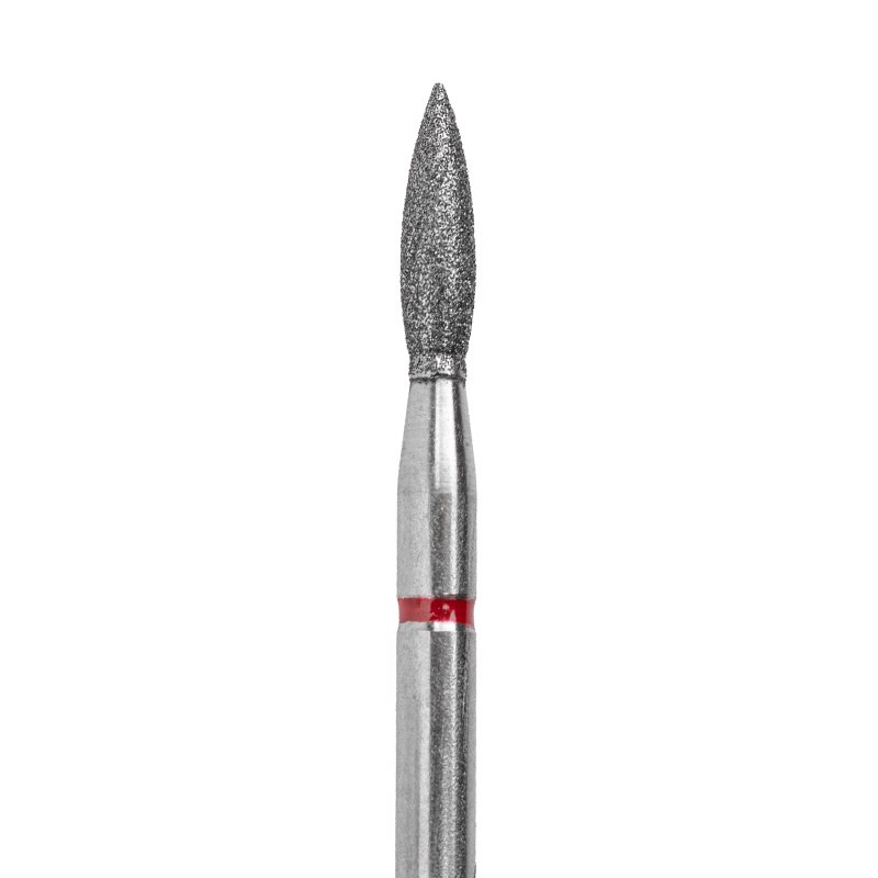 Freză diamant flacără fină cu răcire 2,3x8mm Nailshop