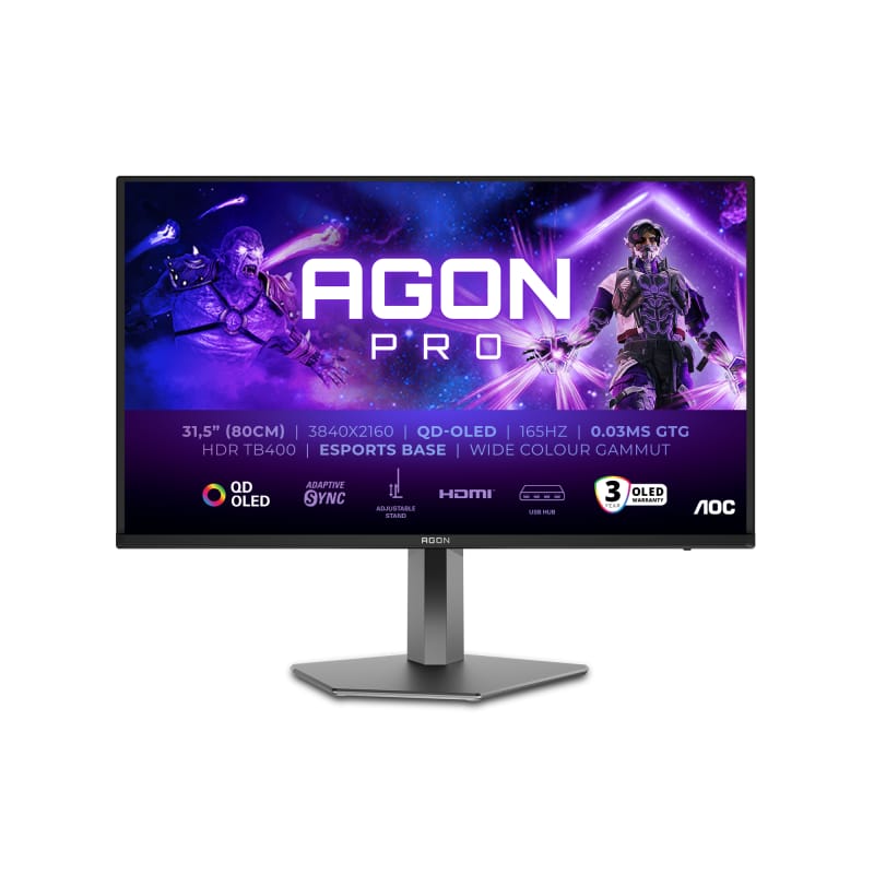 Monitor Gaming AOC AG326UD 31.5" QD-OLED 4K 165Hz - imagine 2