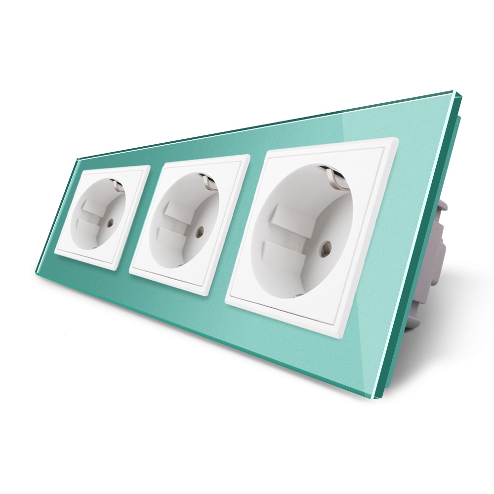 Priza Triplă Livolo cu Ramă Sticlă | Design Modern - imagine 8