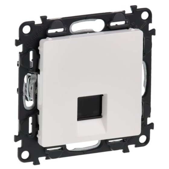 Priza RJ45 Legrand 753140 cat.5e UTP IP21 IK04 alb