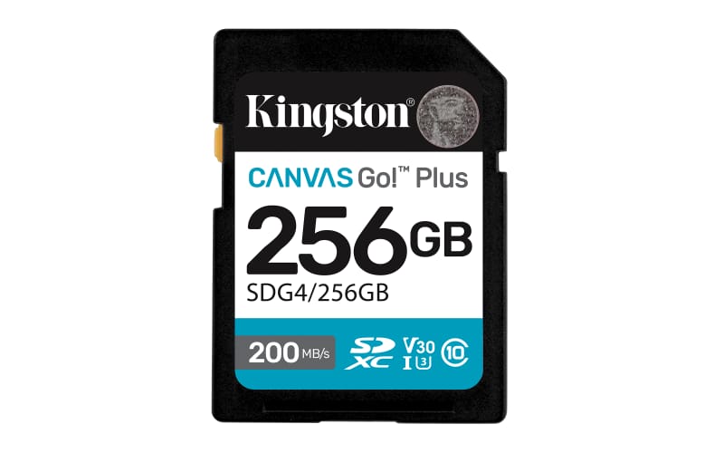Card SD Kingston Canvas GO PLUS 256GB, pana la 200 MB/s
