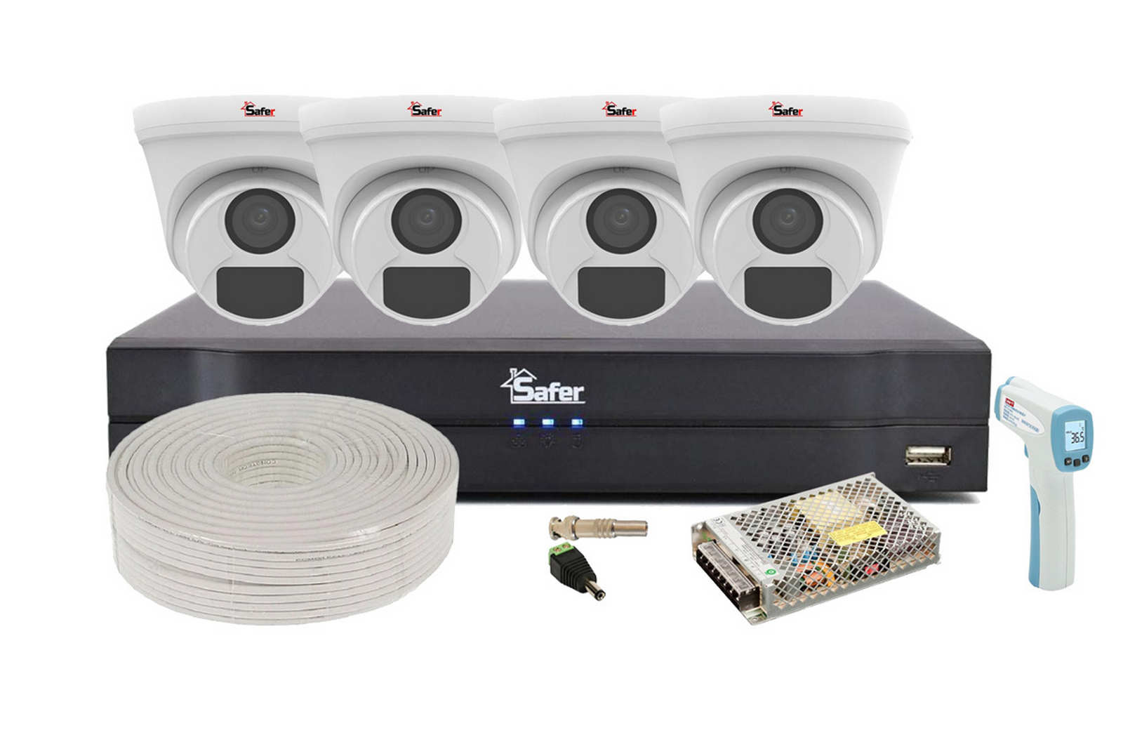 Kit Supraveghere Safer 4 Camere 2MP Full HD