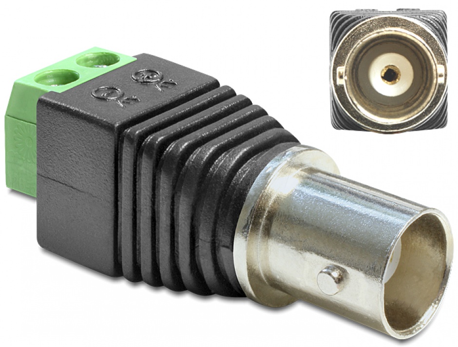 Adaptor BNC Mama 2 Pini Delock 65416