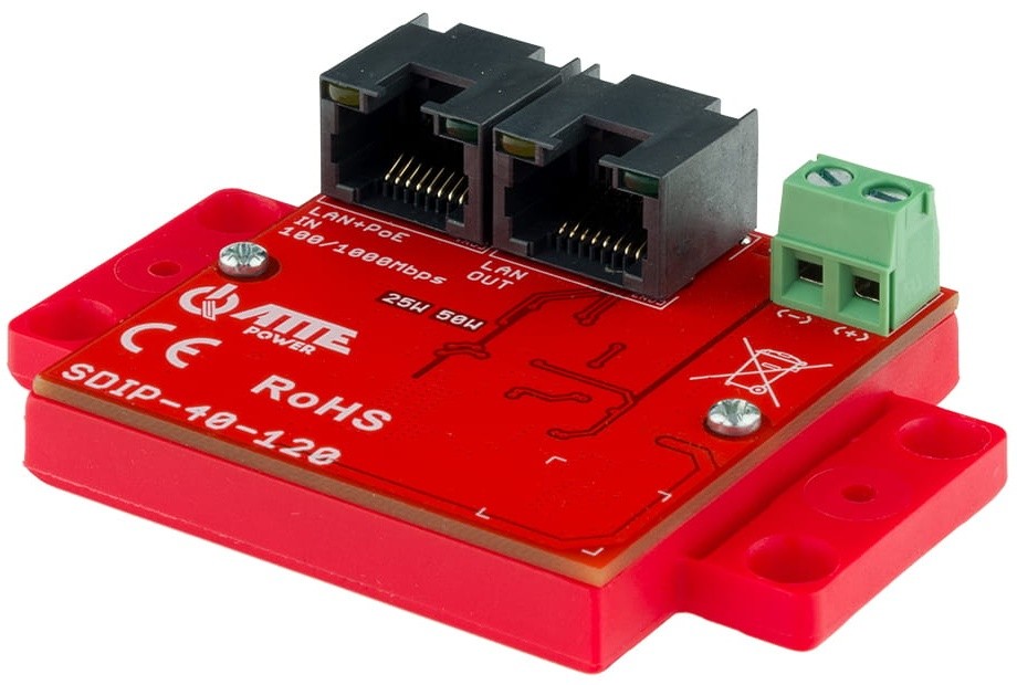 Adaptor PoE Gigabit 12V ATTE SDIP-40-120, 40W