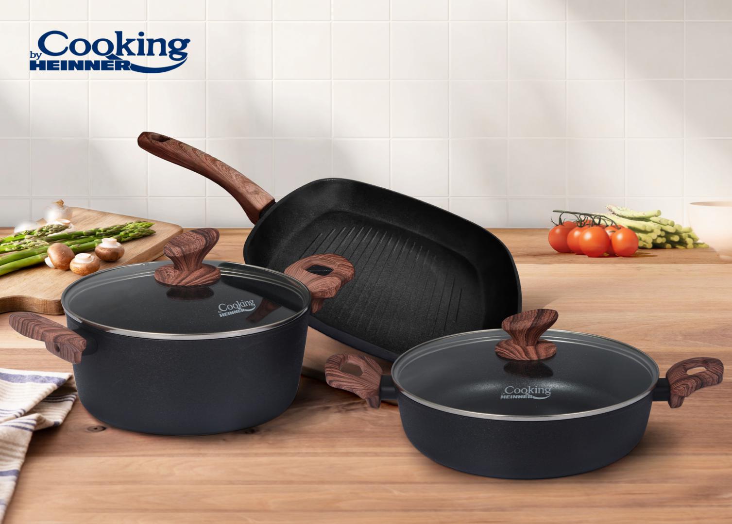Set Gatit Heinner Malta 5 Piese Aluminiu Forjat - imagine 2