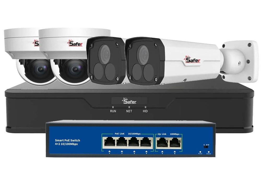 Kit Supraveghere Safer 4MP PoE 8 Canale