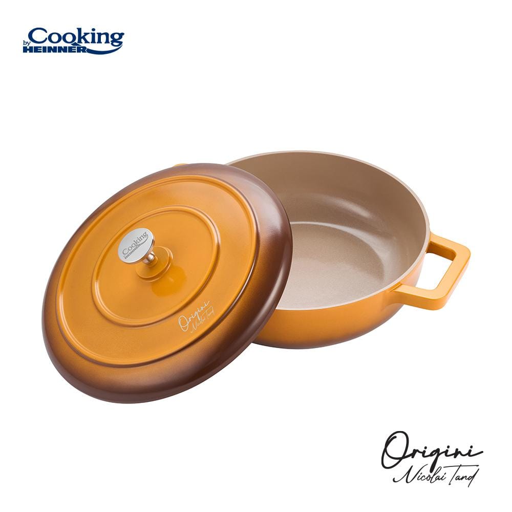 Cratiță Aluminiu Turnat 26cm 3.4L cu Capac - Heinner Nicolai - imagine 12