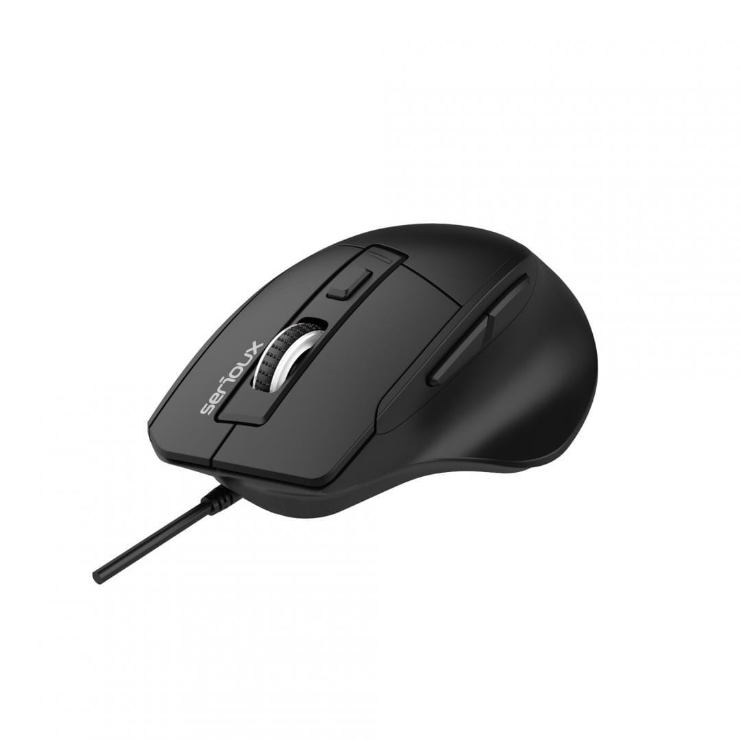 Mouse Optic Serioux Serious USB 6D Ergonomic - 3600 DPI - imagine 4