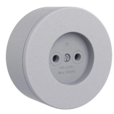 Priza simpla Ovivo OV00901 16A 250V IP54 gri, gama XONE