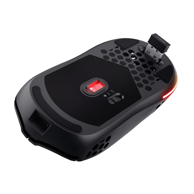Mouse Wireless Trust GXT 929 Helox 4800 DPI Negru - imagine 5