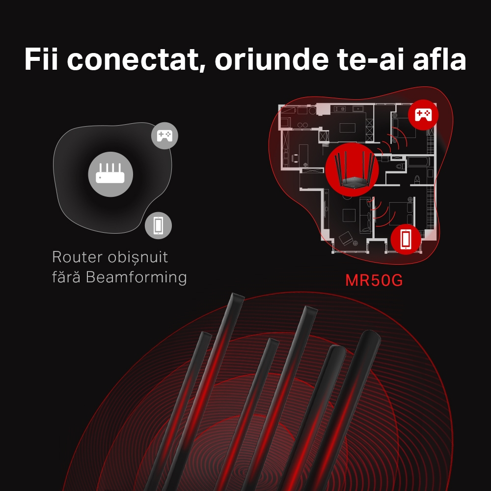 Router MERCUSYS MR50G AC1900 Dual-Band Gigabit - Wi-Fi 5 Rapid - imagine 10