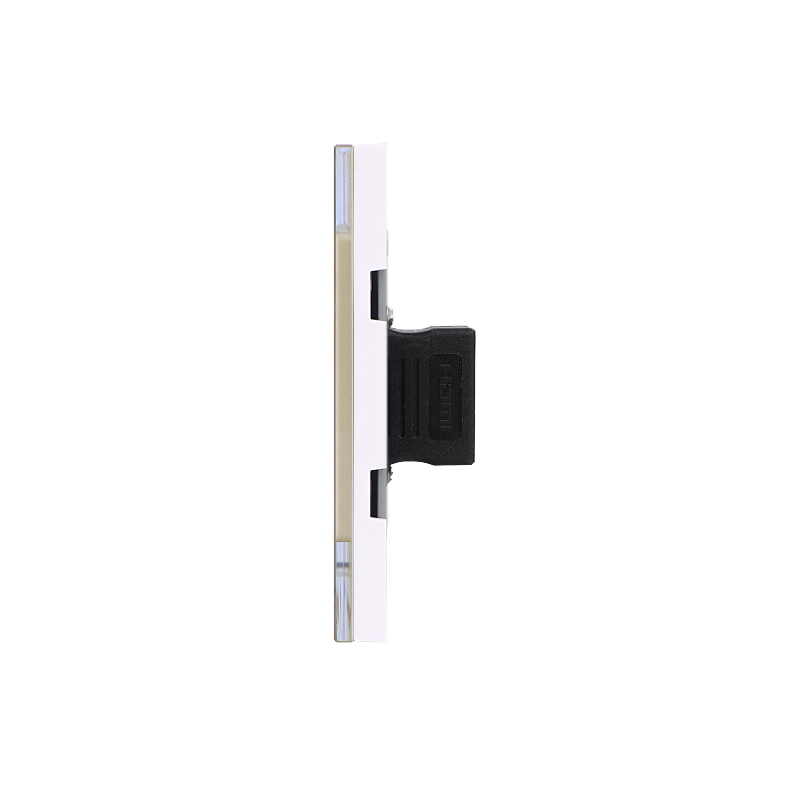 Priza HDMI cu 2 Taste False LUXION, Rama Sticla, IP44 - imagine 11