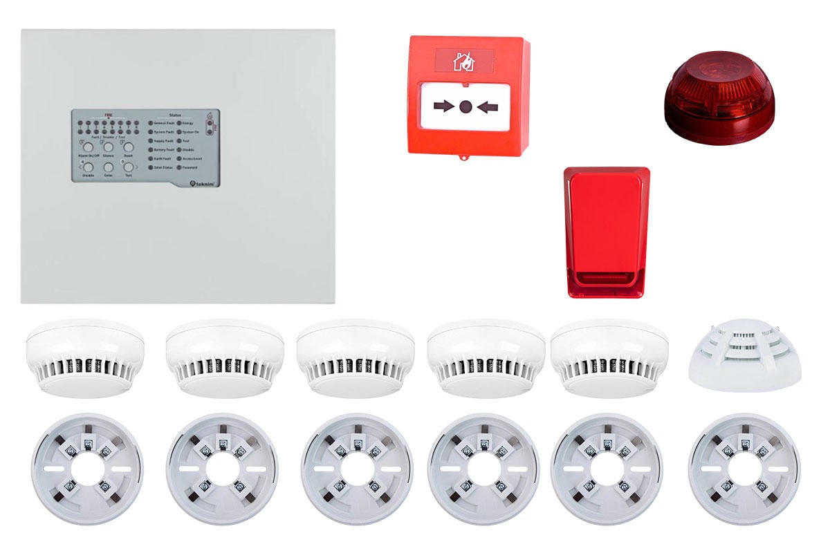 Kit Detectie Incendiu Teknim, Sistem Complet