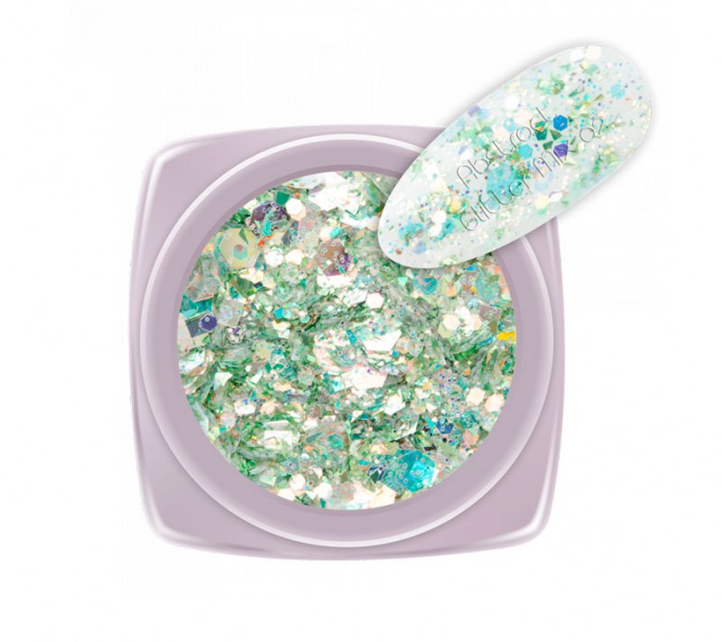 Paiete Abstract Glitter Mix Nr. 02 Nailshop, decor unghii