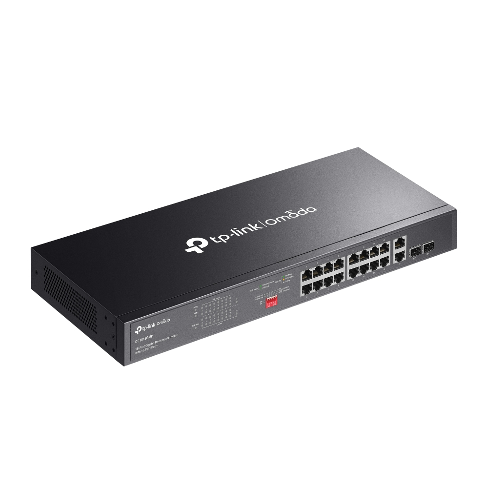 Switch TP-LINK DS1018GMP 18 Porturi PoE+ 250W Gigabit - imagine 4
