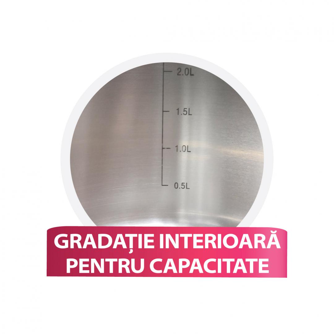 Set Oale Inox Heinner Madeline 10 Piese - Compatibil Inducție - imagine 4