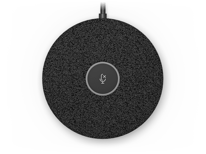 Microfon LOGITECH Rally Mic Pod USB Negru - Audio Premium Conferințe - imagine 2