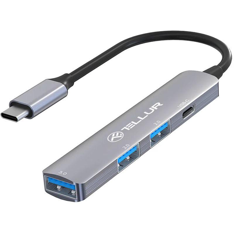 Hub USB 3.1 Tellur 4 Porturi - Conectivitate Versatilă Rapidă