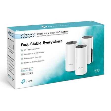 TP-Link Deco M4 Mesh Wi-Fi AC1200 (3-pack) - Acoperire Totală - imagine 6