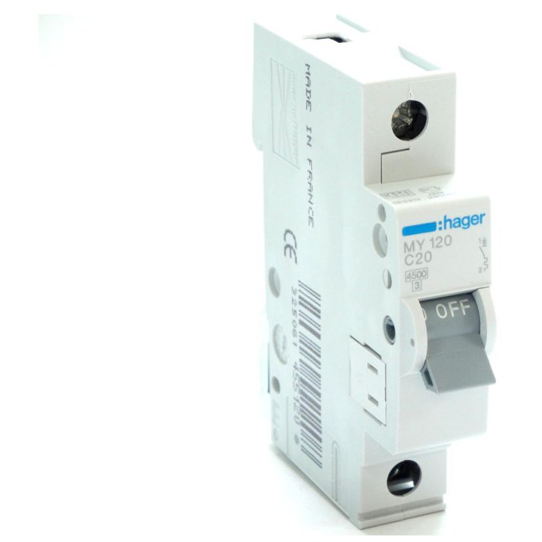 Siguranță automată Hager 1P 20A, Curba C