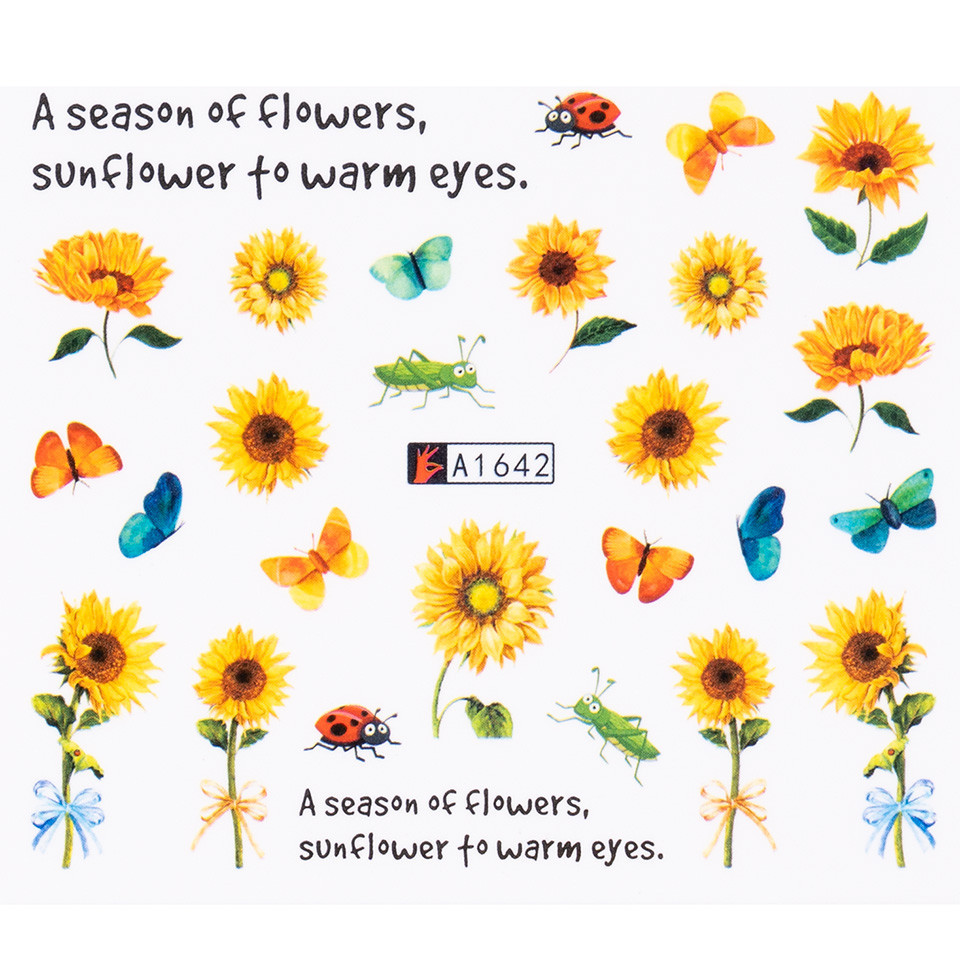 Tatuaj Unghii LUXORISE Sunflower A1642