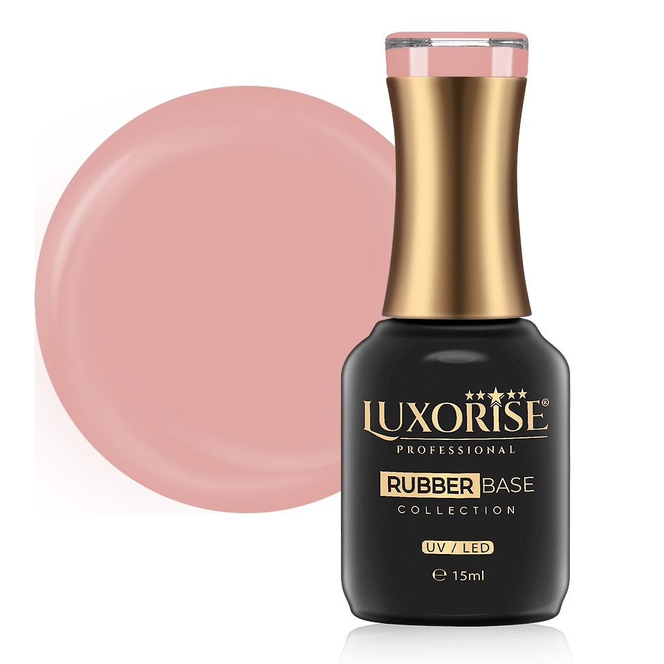 Rubber Base Luxorise French Whisper 15ml, unghii rezistente