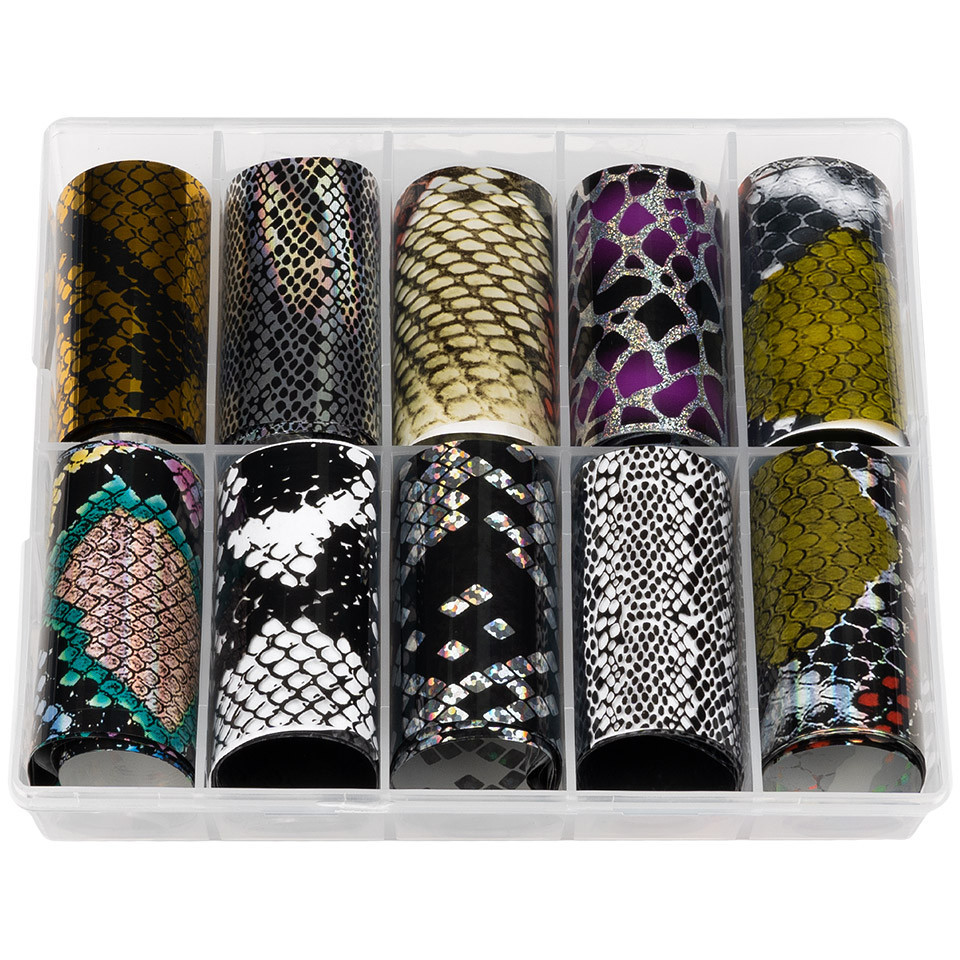 Folii Transfer Unghii LUXORISE Animal Print, 10 buc
