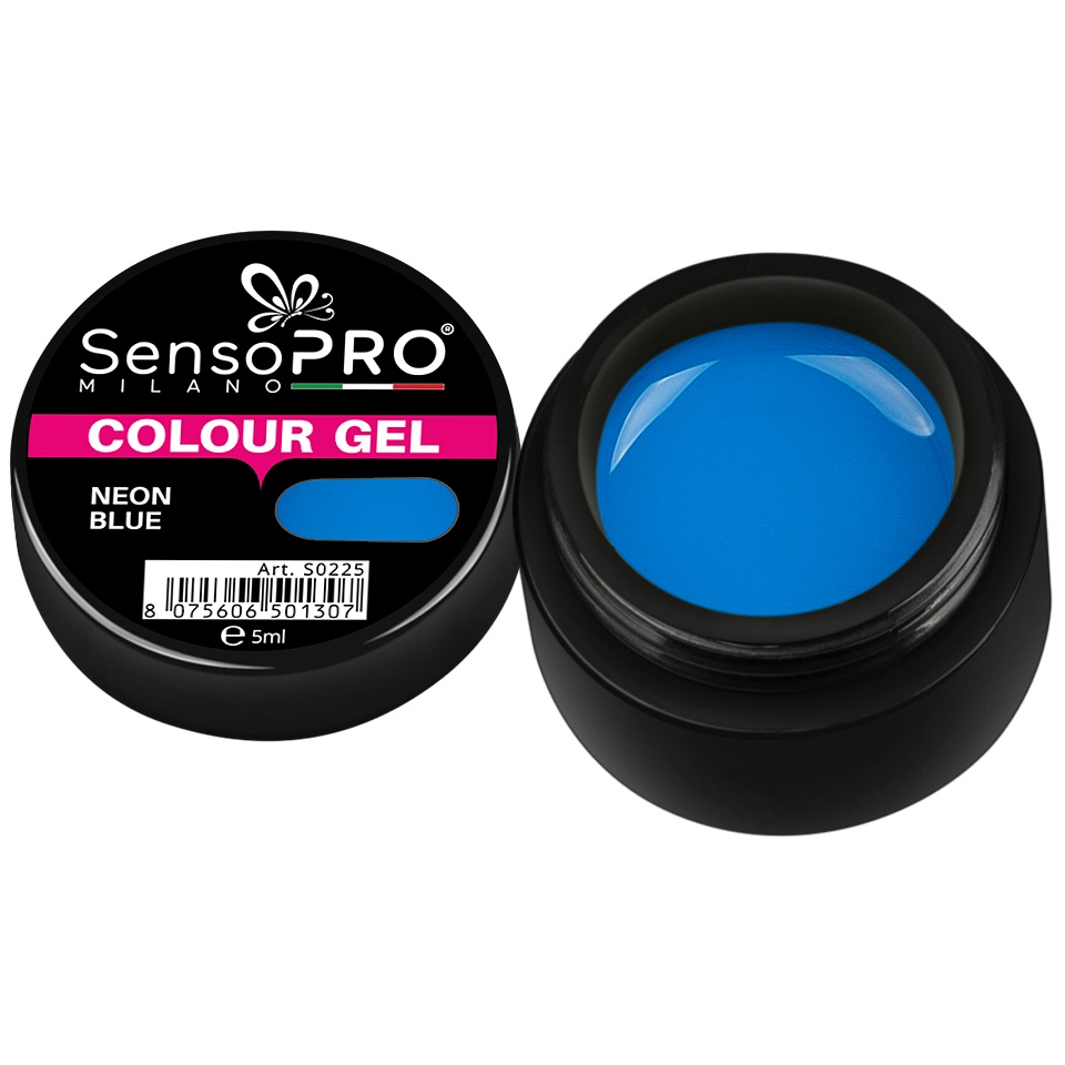 Gel UV Neon Blue 5ml SensoPRO - Pigment Intens
